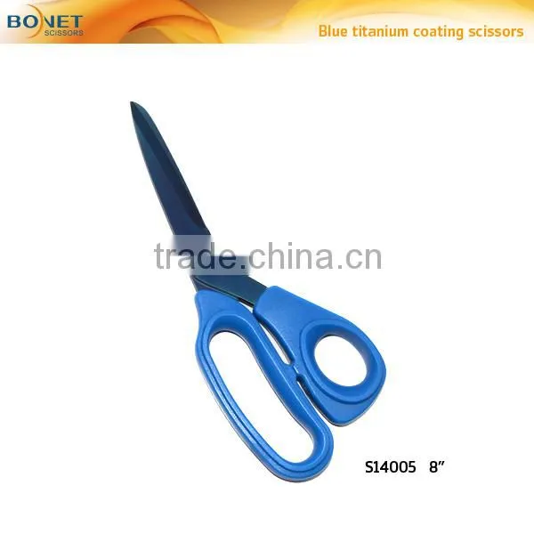 S14005/S14006/S14019 LFGB qualified Titanium coating Tailor cutting Scissors with plastic handle