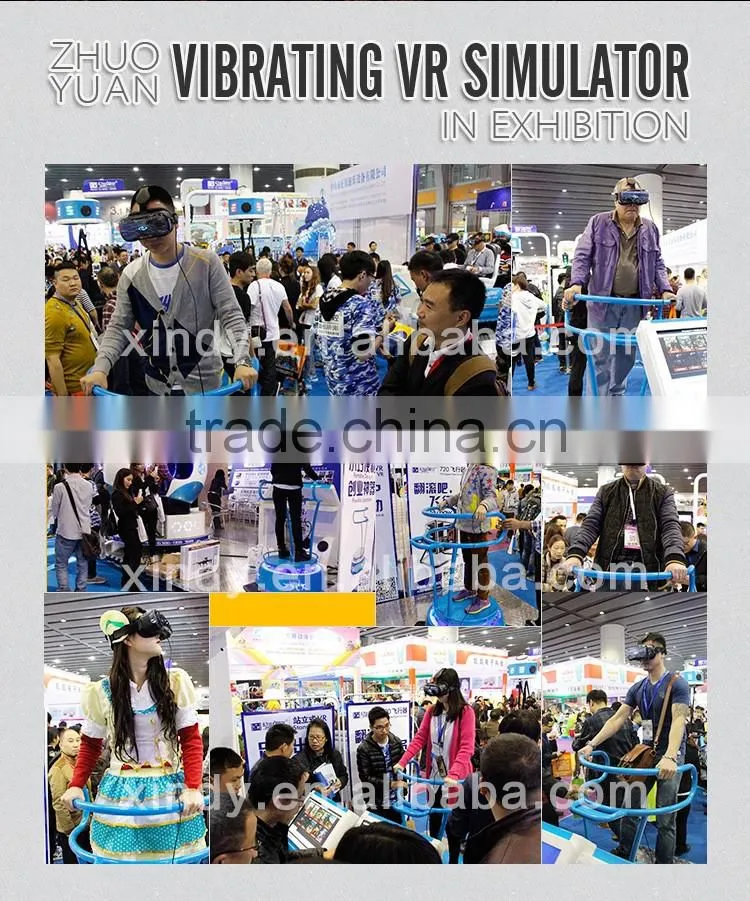 2016 Guangzhou Zhuoyuan 9d theatre simulator VR equipment with wonderful vr 9d theatre simulator