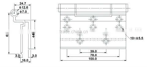 Aluminium Hinge For Door And Window,Concealed Hinge