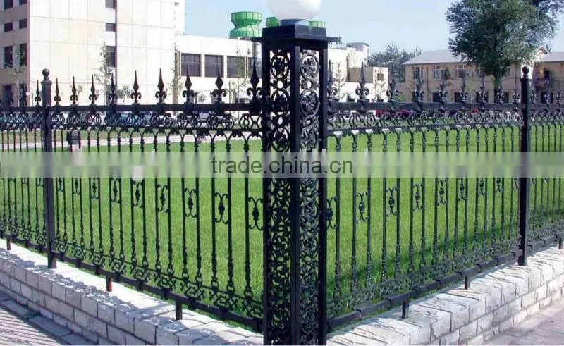 newest modern wrought iron garden border fence