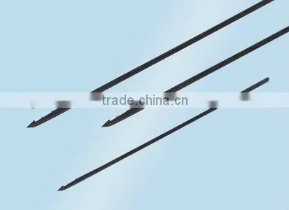 flat steel stake or nail stake