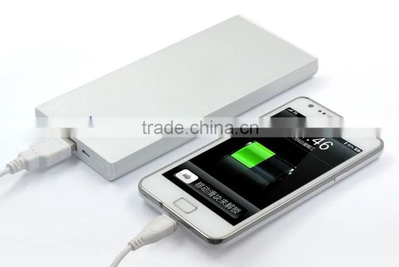 Silver 12000mah wst power bank li-polymer battery best quality and competitive price 12000mah