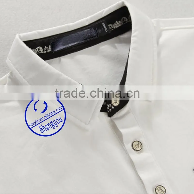 Custom wholesale china100 cotton plain mens polo shirts