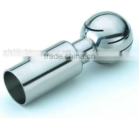 sanitary stainless steel rotary cleaning ball clamp end 316L