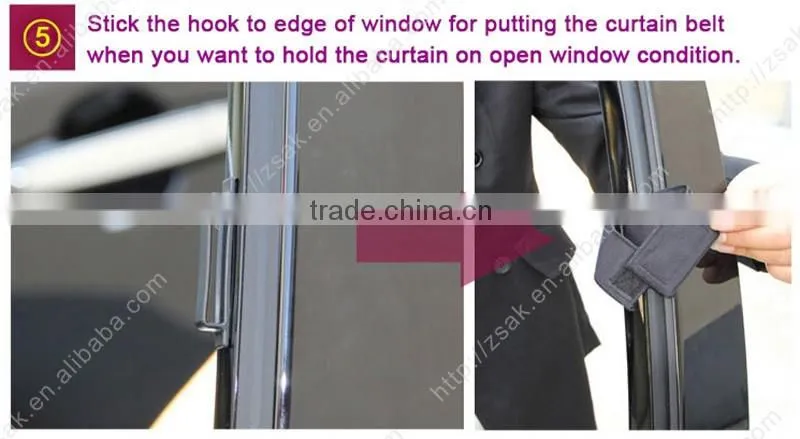 Polyester mesh fabric material and side window car sunshades roll up sunshades