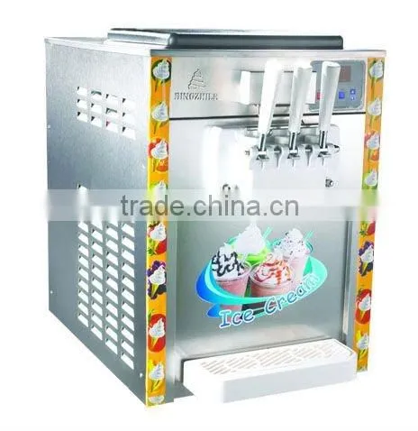 3 handles soft ice cream machine
