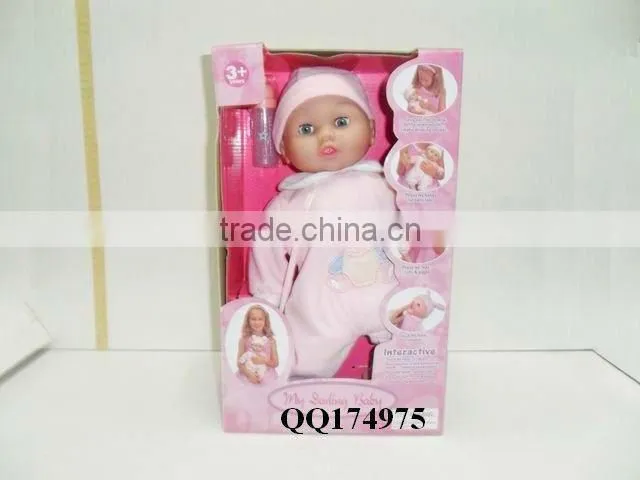 16"lovely baby doll with IC-papa,mama,cry laugh