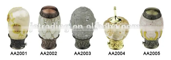 Luxurious Plating Iron Curtain Rod Set ,Curtain Rod
