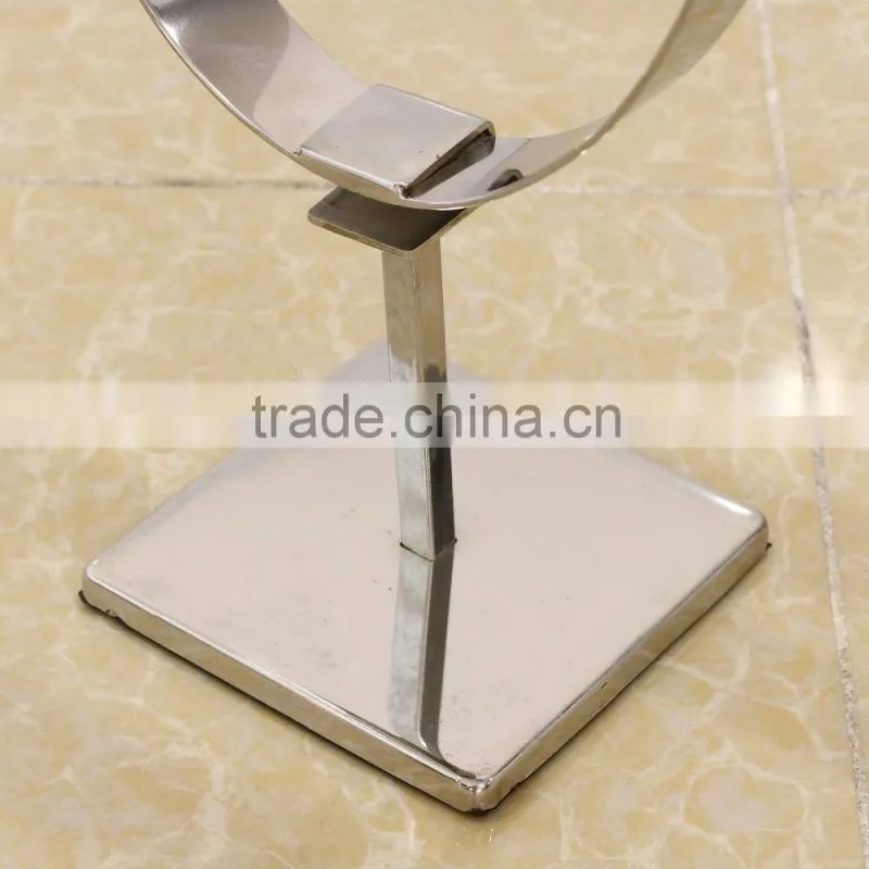 Mirror metal C ring belt display stand