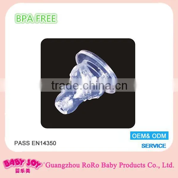 transparent silicone baby bottle nipple