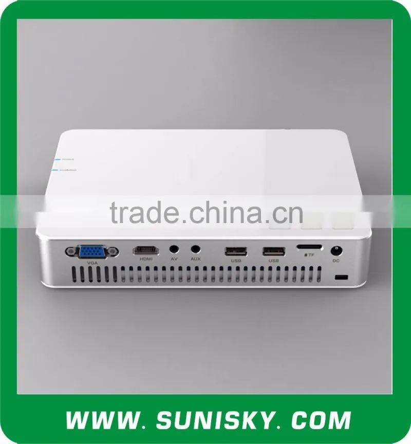 2016 New DLP Portable Projector with Android 4.2.2 WiFi 3D LED Projectors with HDMI (SMP7048)