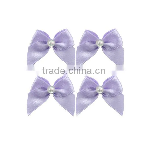 Satin ribbon flowers rhinestone