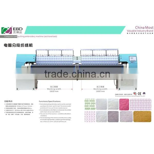 Computerized Quilting Embroidery Machine (Sectionalized)