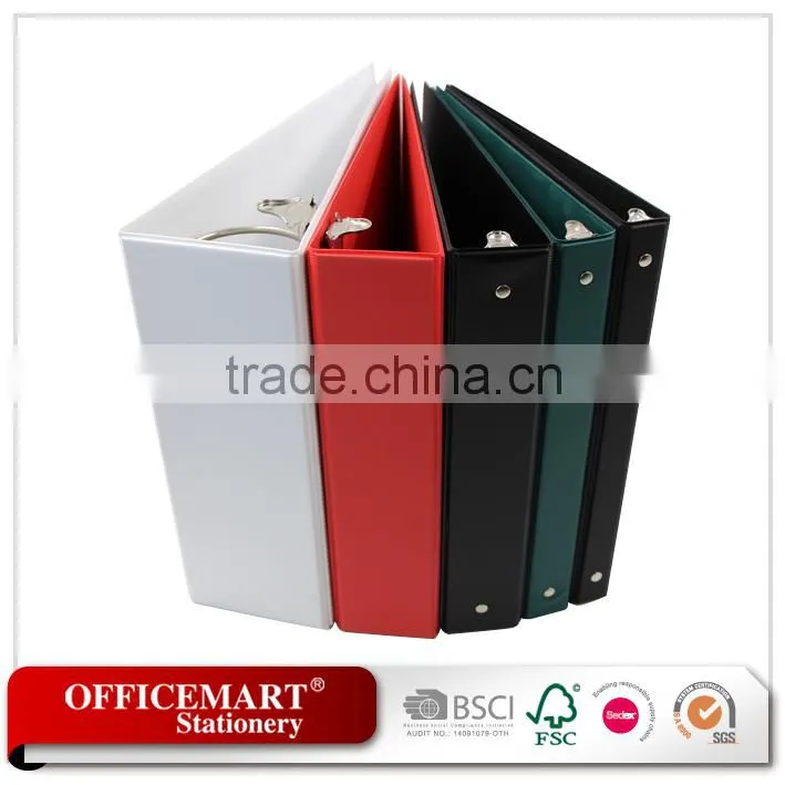 3 inch pvc view binder/a4/ fc ring binder/pvc file folder/plastic pockets file folder/a4 clear file folder document holder