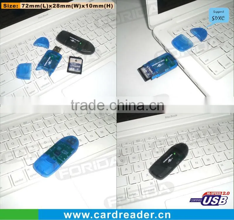 Mini sigle usb card reader usb2.0 card reader