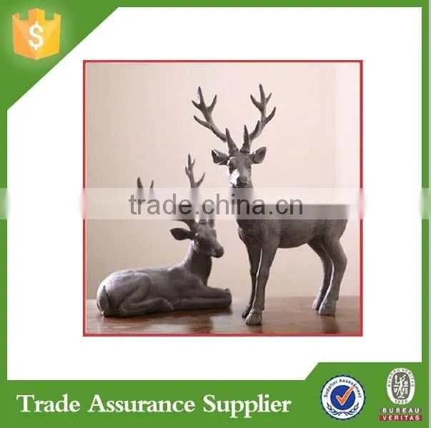 Polyresin deer figures home decor resin