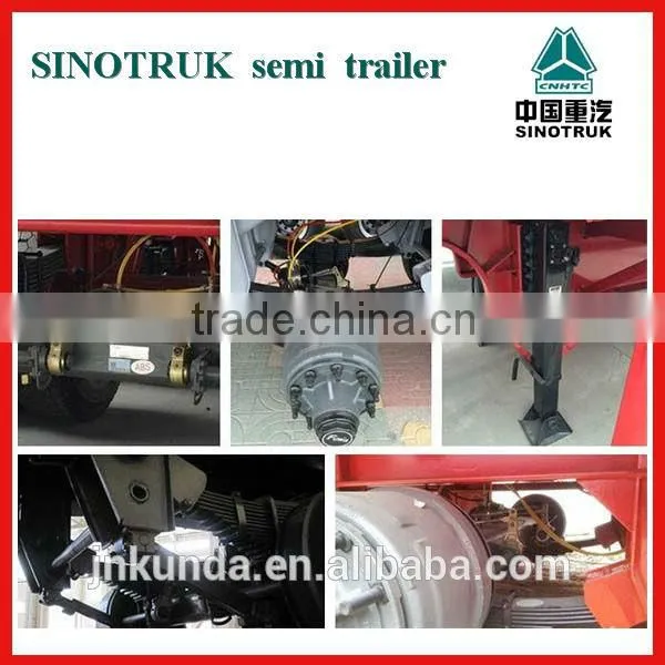 China high quality three axle 40 feet transport flatbed trailer