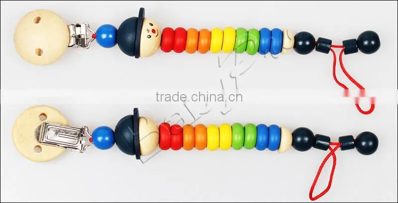 2015 New DIY Baby Products High Quality Cute Silicone Pacifier Holders