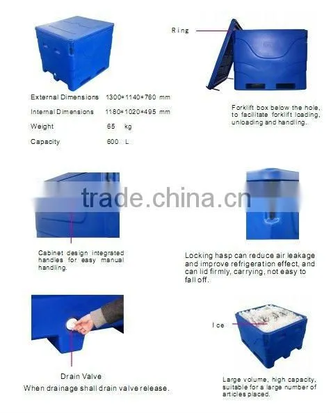 Fish container&Insulated container, Holding weight 450KG