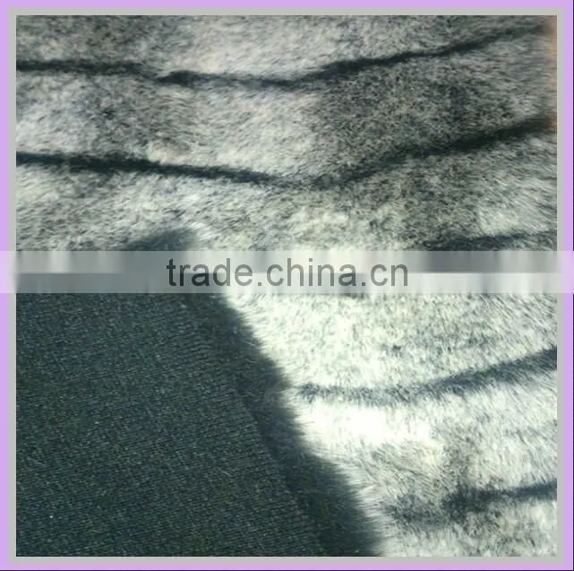 100% Acrylic artificial knitted fur fabric flame retardent quilted qulit mattress fabric for cloth & home textile accessory