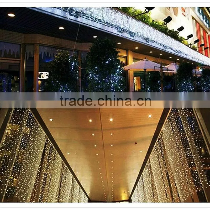 600 LED Outdoor Party String Fairy Wedding Curtain Light 8 Modes (Warm White)