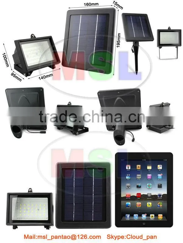 New Design Long Working Time Waterproof Solar LED Flood Light Solar Garden Light Solar Outdoor Light with CE RoHS