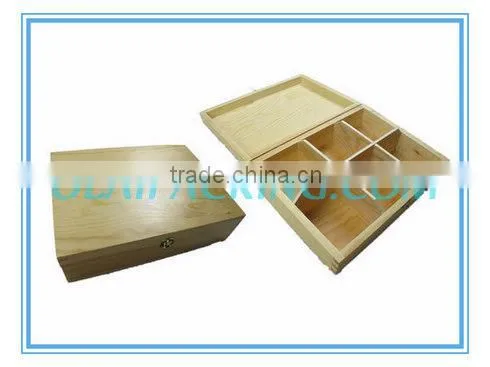 New Arrival Antique Customized Wooden Tea Holder With Six Compartments