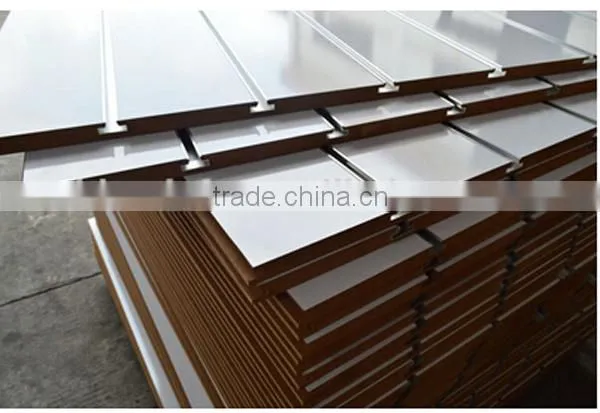 Wholesale MDF Slatwall Slotted Wood Panel/Board for Stores