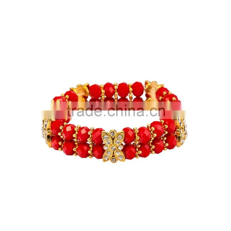 Free sample 2016 handcraft lady charm bead bracelet