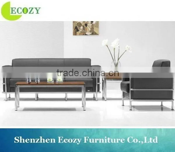Discount new design Metal frame leather office sofa set