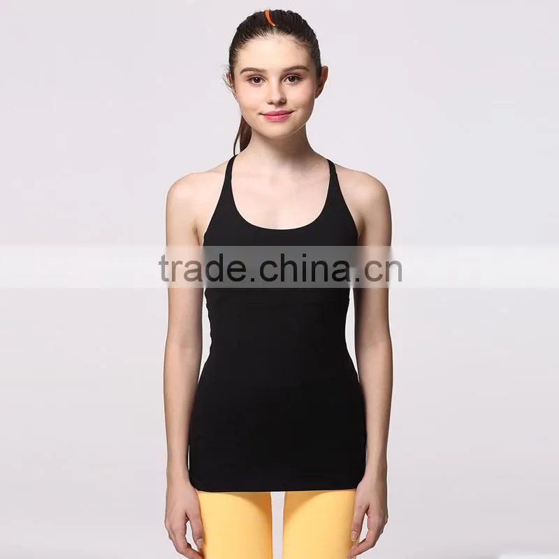 high impact hot sale womens gym vests, custom wholesale sexy jogger vest