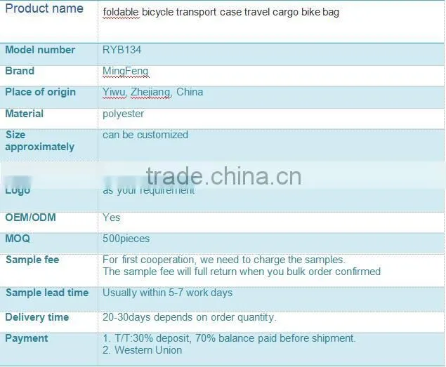 foldable bicycle transport case travel cargo bike bag