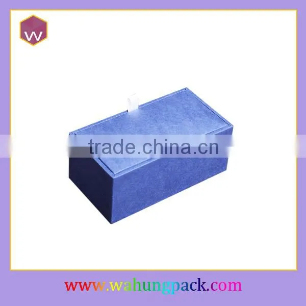 Customized Velvet Cufflink Box Round Small Velvet Cufflink Storage Box Wholesale