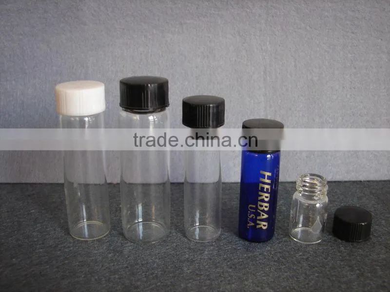 Glass vial with screw plastic cap(ITEM NO.:H SERIES)