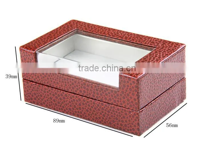 Custom transparent top cufflink box, paper box