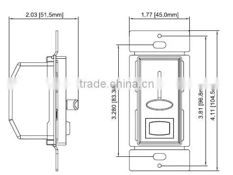 Slide Fan speed control fully range variable
