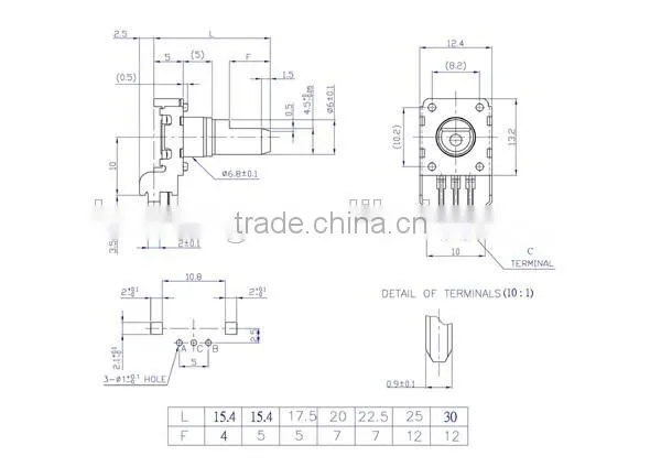 HW-12EN5V24B rotary encoder with flat shaft electric 12&24 detents rotary encoder