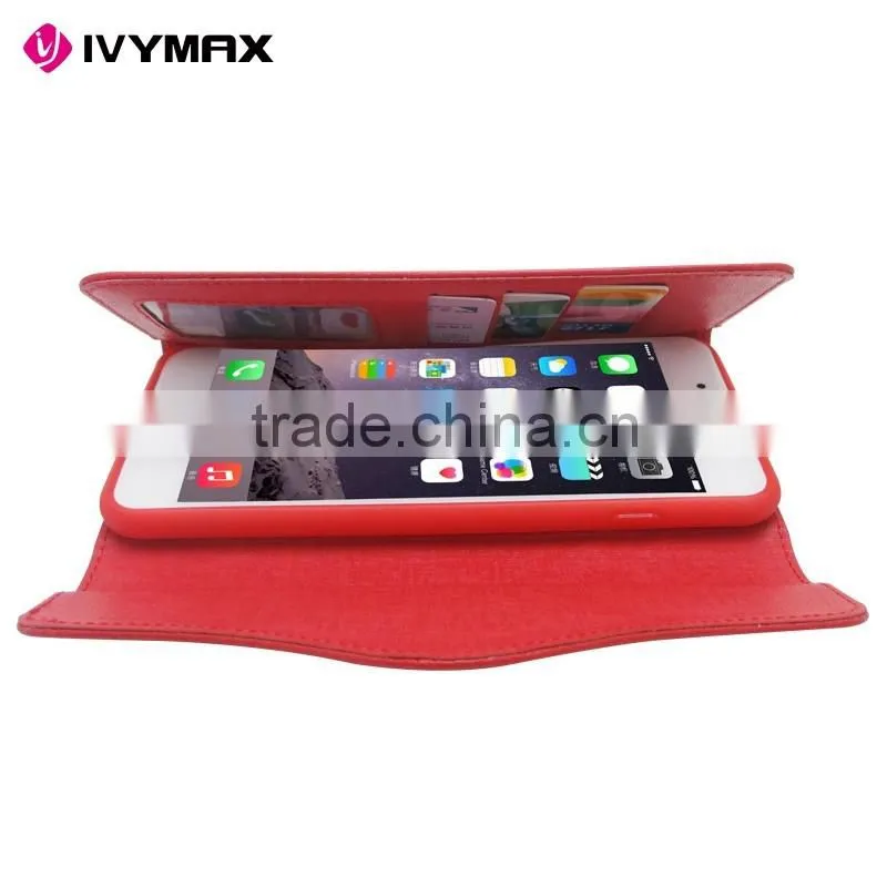 Zipper wallet case for iphone 6 cell phone accessories