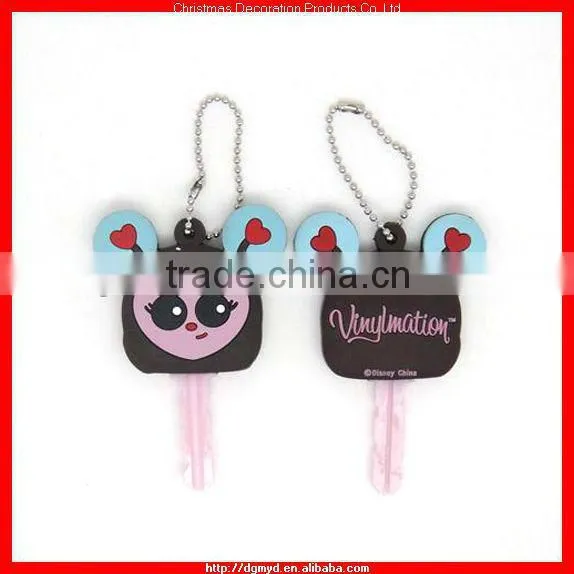 Double side 3D rubber PVC key toppers (MYD-0923)