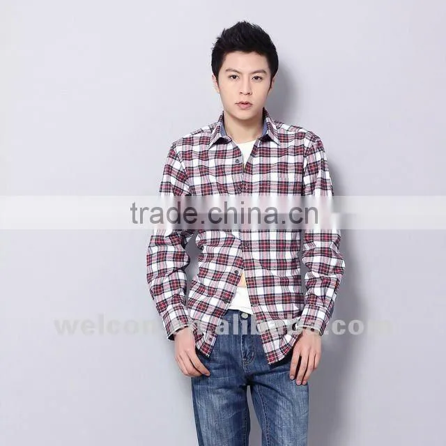 Latest brand design 100% cotton city leisure long sleeve classic casual fashion brand shirt design for men