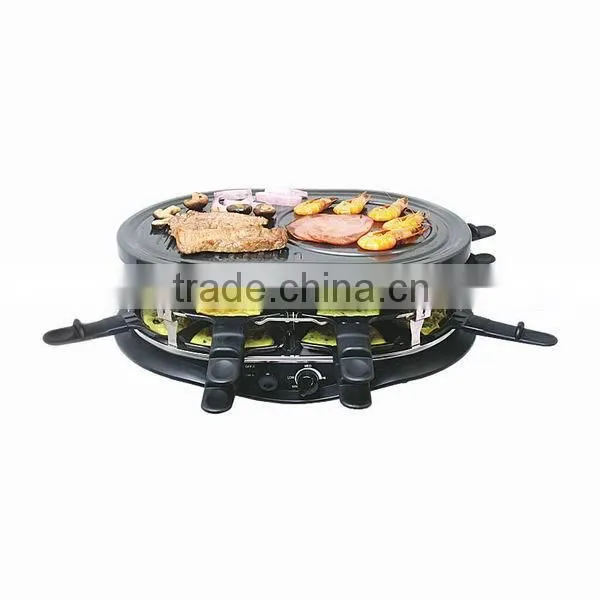 Double layer electric table grill