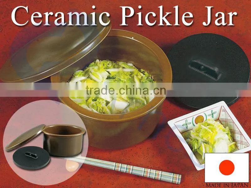kitchenware kitchen tools cookware utensil ceramic pickle food storage jar container homes made in Japan