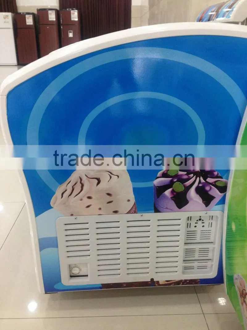 glass door chiller and freezer supermarket freezer showcase ice cream chest freezer 538L