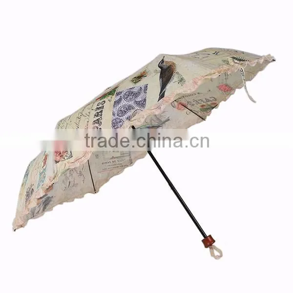 Fashional folding lace umbrella