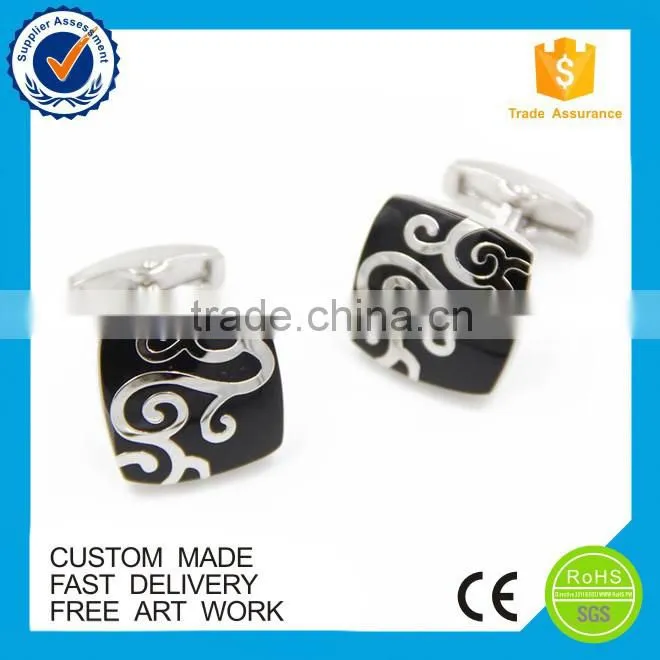OEM Classical pattern metal suit shirt mens cufflinks