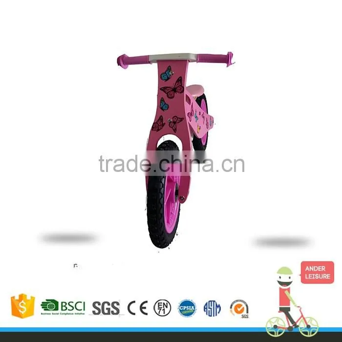 2016 best wooden balance bike for 3-5 year learning bike first bike