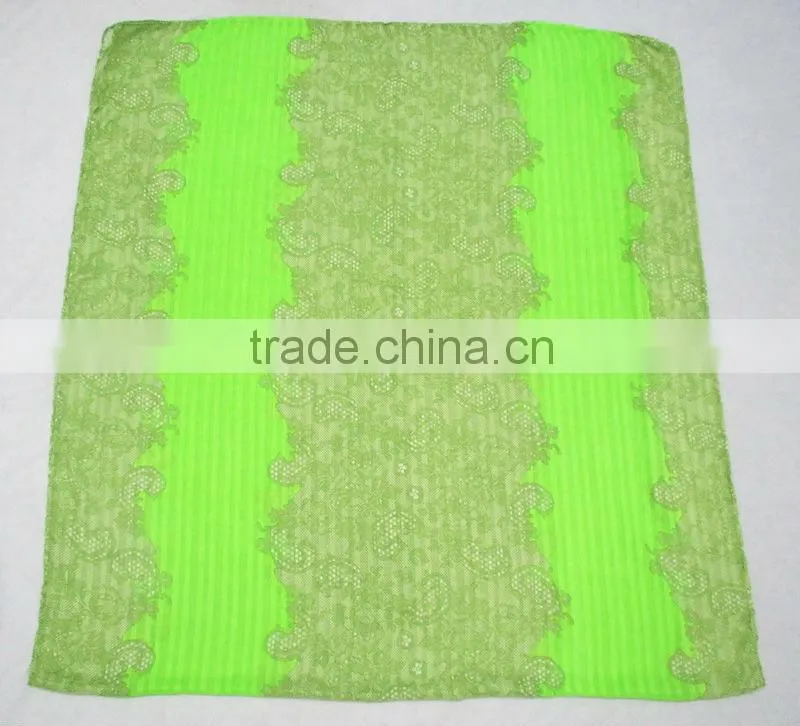 Fluorescent green scarf,Fashion scarves,New women's scarf