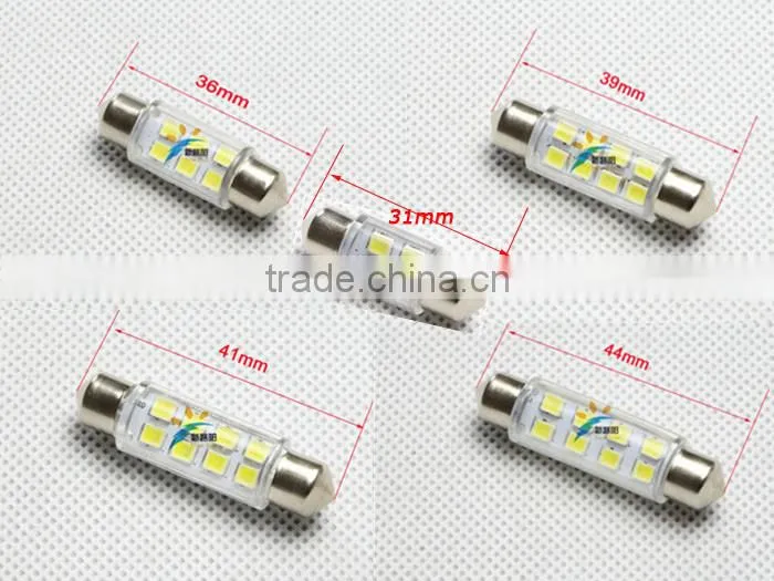 Automotive parts led festoon dome light, 3SMD 5050 factory low price car interior lights
