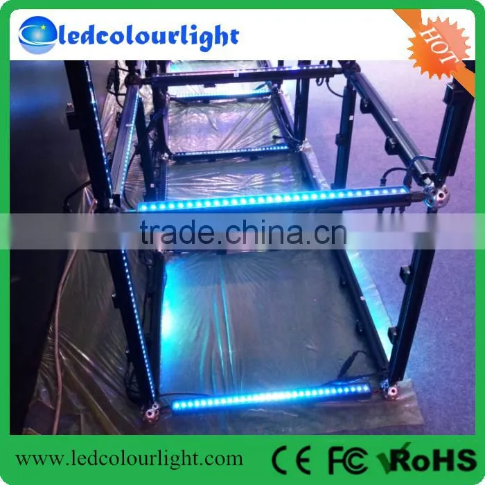 Factory price DMX512 RGB LED light bar with aluminium profile and milky diffuser