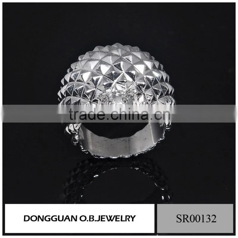 Stainless Steel Fashionn Stone Ring Designs for Men/316L Stainless Steel Ring With Black